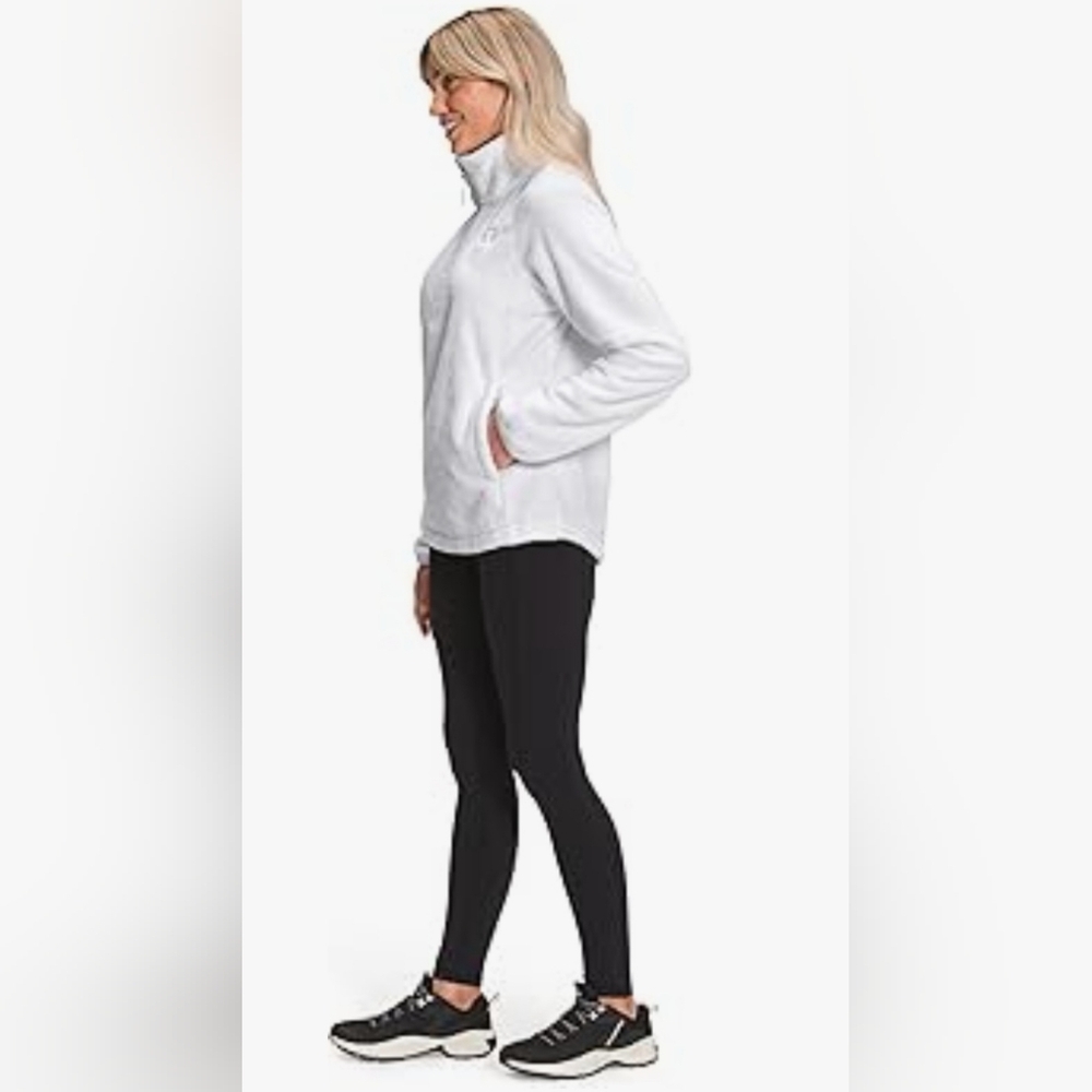 The North Face White Fleece Zip-Up Jacket - Picture 3 of 7